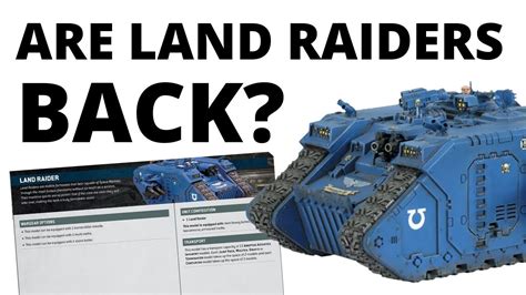 Land Raiders Actually Look Useful In Th Edition Charge Threat Range Youtube