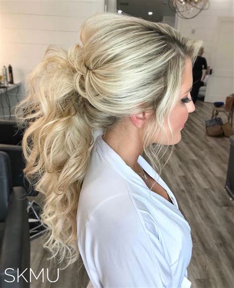 Bridal Ponytail Texas Bride Sunkissed And Made Up Blonde