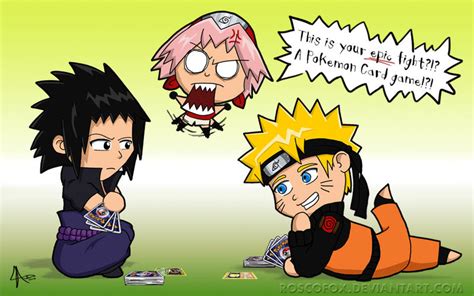 Epic Fight Sasuke Vs Naruto By Roscofox On Deviantart