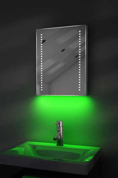 Ambient Shaver Led Bathroom Illuminated Mirror With Demister Pad And Sensor K36s Ebay