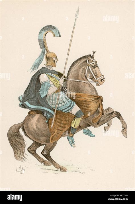 Ancient Greek Cavalry Stock Photo Alamy