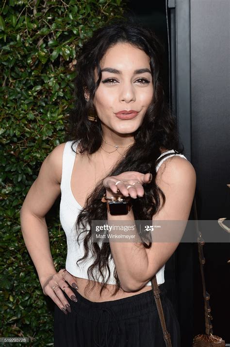 Actress Vanessa Hudgens Blows Kisses To The Photographers As She Poses