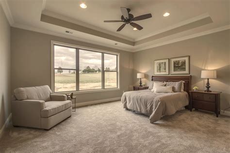 The Master Bedroom Has A Beautiful Recessed Ceiling Home Home