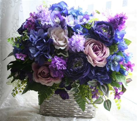 Purple Flower Arrangement Inspiration Purple Flower