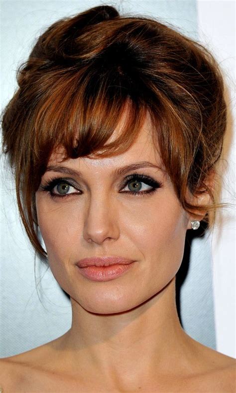 Angelina Jolie Looks Like A Living Doll With A Perfect Updo Complete