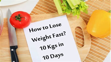 How To Lose Weight Fast 10kgs In 10 Days Without Exercise Youtube