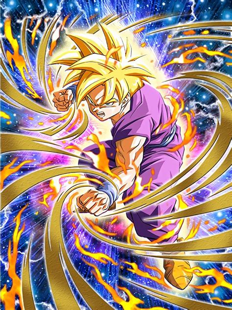 Gohan was introduced in dragon ball and his growth as a character is depicted in dragon ball z. LR Teen Ssj2 Gohan Raising SA Level Options | Dokkan ...