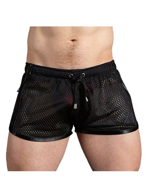 Mens Casual Shorts Mesh Breathable Gym Fitness Basketball Workout