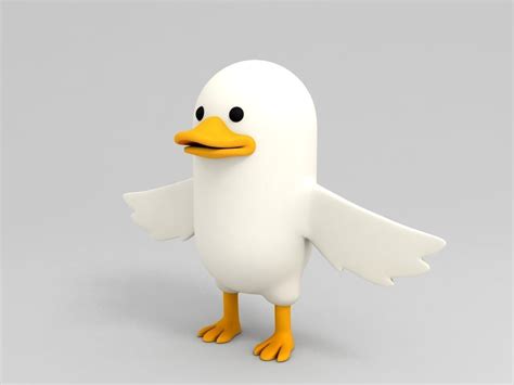Duck Character 3d Model Cgtrader