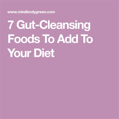 7 Gut Cleansing Foods To Add To Your Diet Cleanse Recipes Diet Food