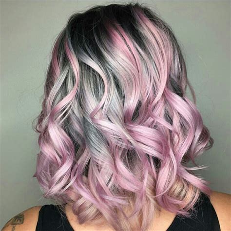 Pin By Stylers Studio On Dyed Hair Pink Ombre Hair Silver Hair Color