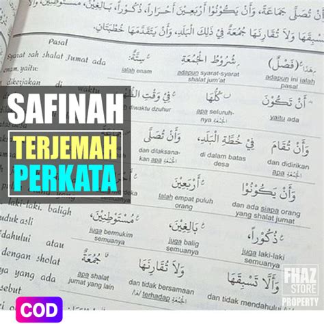 Terjemah Kitab Safinah Perkata Makna Indonesia Terjemahan Kitab
