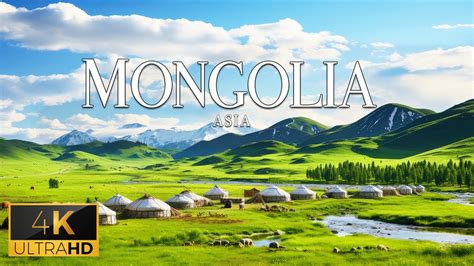 Flying Over Mongolia 4k Video Uhd Relaxing Music With Beautiful