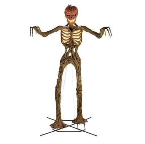 New For 2021 12 Foot Inferno Pumpkin Skeleton From Home Depot