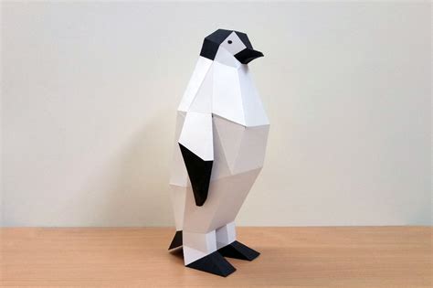 Diy Penguin 3d Papercraft By Paper Amaze Thehungryjpeg