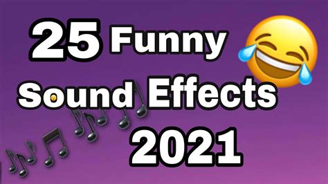 25 Funny Sound Effects 2021 No Copyright Background Effects Comedy