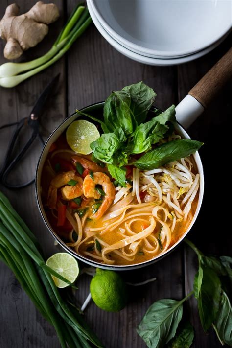 Easy Khao Soi Recipe Thai Coconut Curry Noodle Soup Feasting At Home