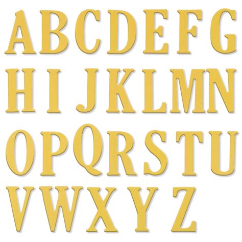 5cm Large Big Alphabet Letters A Z Cutting Dies Stencils