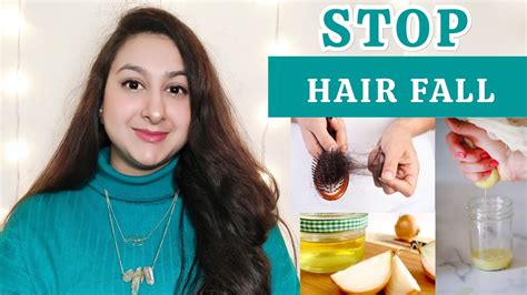 Stop Hair Fall Stop Your Hair Fall Naturally Simple Home Remedy