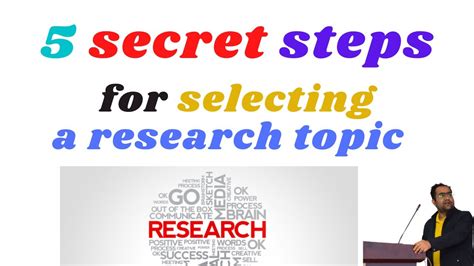 5 Secret Steps For Selecting A Research Topic Or Field How To Choose