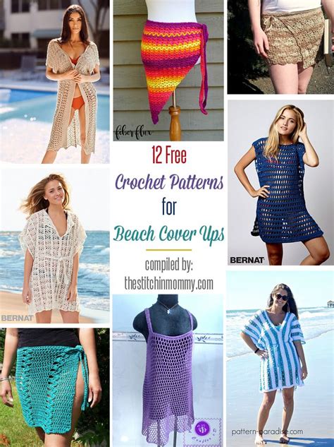 12 Free Crochet Patterns For Beach Cover Ups Crochet Beach Wear