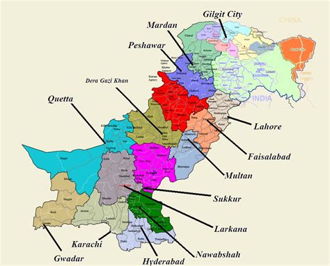 Pakistan Geographical Maps Of Pakistan