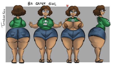 Rule 34 Bia Gamer Girl Big Ass Big Breasts Gamer Girl Original