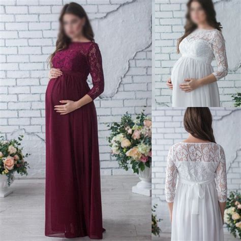 Photography Maternity Lace Dress Prop Photo Shooting Lace Maternity