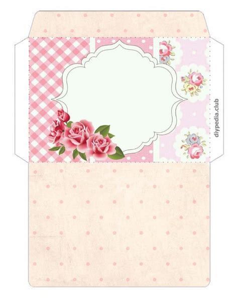 Floral Envelope Templates For Printing Issue 3 • Diypedia