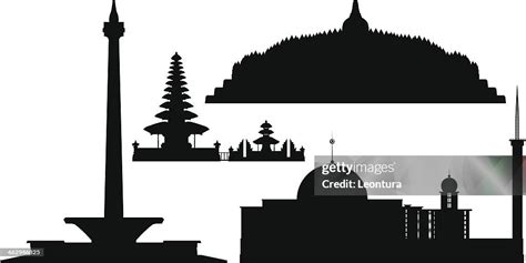 Indonesian Monuments Vector Art Getty Images