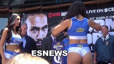 keith thurman vs shawn porter full weigh in and faceoff esnews boxing youtube