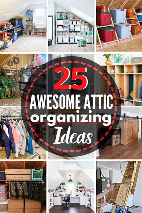 Attic Storage Ideas 25 Must See Real Life Attics The Heathered Nest