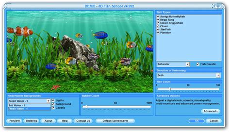 Download 3d Fish School Screensaver
