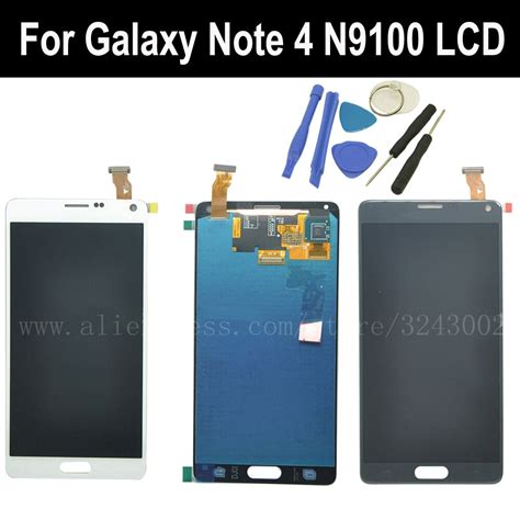 Amoled Lcd Display For Galaxy Note 4 N9100 Touch Screen Panel Assembly