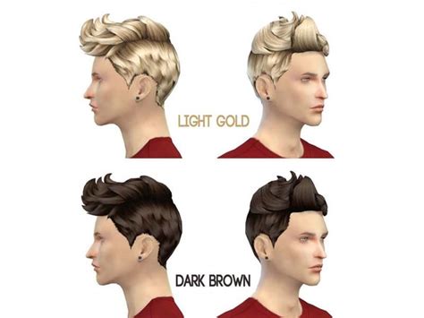 Sims 4 Hairs The Sims Resource The Plane Head Hairstyle By The 77 Sims