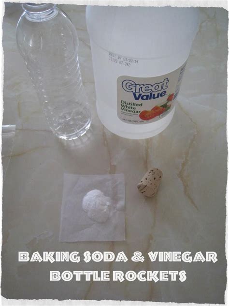 Quick Bottle Rockets With Baking Soda And Vinegar Rockets For Kids