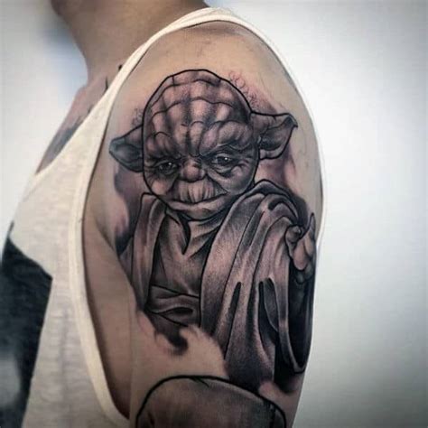 60 Yoda Tattoo Designs For Men Jedi Master Ink Ideas