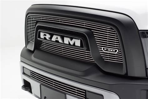 2015-2018 Ram 1500 Rebel Laser Billet Grille, Polished, 2 Pc, Overlay - PN #6214640