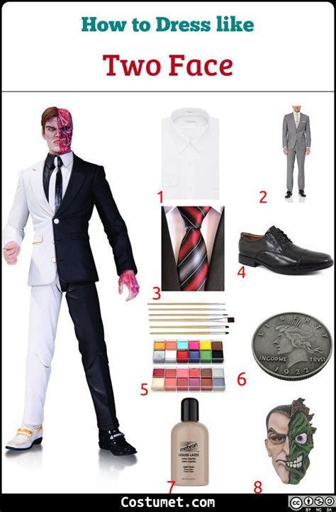 Harvey Denttwo Face Costume For Cosplay And Halloween