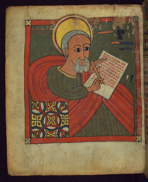 Illuminated Manuscript Ethiopian Gospelsevangelist Portr Flickr