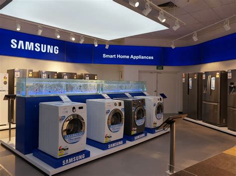 Home appliances shop interior design. Inside Samsung's new 'Total Retail' appliance display at ...