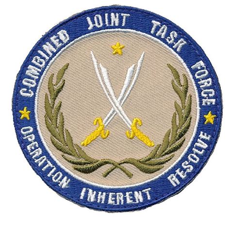 combined joint task force operation inherent resolve patch embroidere miltacusa