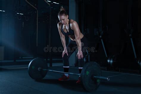 Gym Hard Training Woman Stock Photo Image Of Bodybuilding 91804340