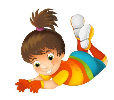 Cartoon Child Activity Illustration For Children Stock Illustration