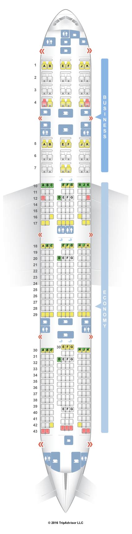 Seatguru Seat Map Qatar Airways Boeing 777 300er 77w V1
