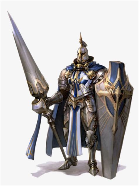 Heavy Armor Holding Shields Soldiers Spear Fantasy Character Design