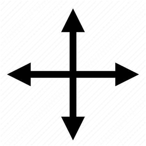 Arrow Four Four Directions Way Icon
