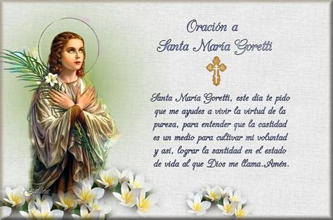 Testimonios Para Crecer Oración A Santa María Goretti