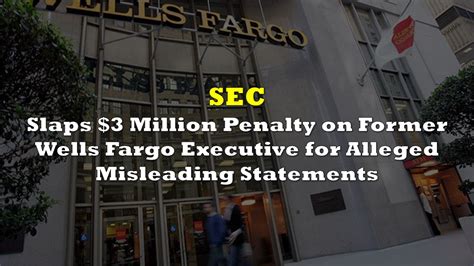 SEC Wells Fargo Community Bank Carrie Tolstedt $3 Million Settlement