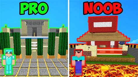 Minecraft Noob Vs Pro Casa Segura 100 Protegida 😯 Casa Noob Vs Casa
